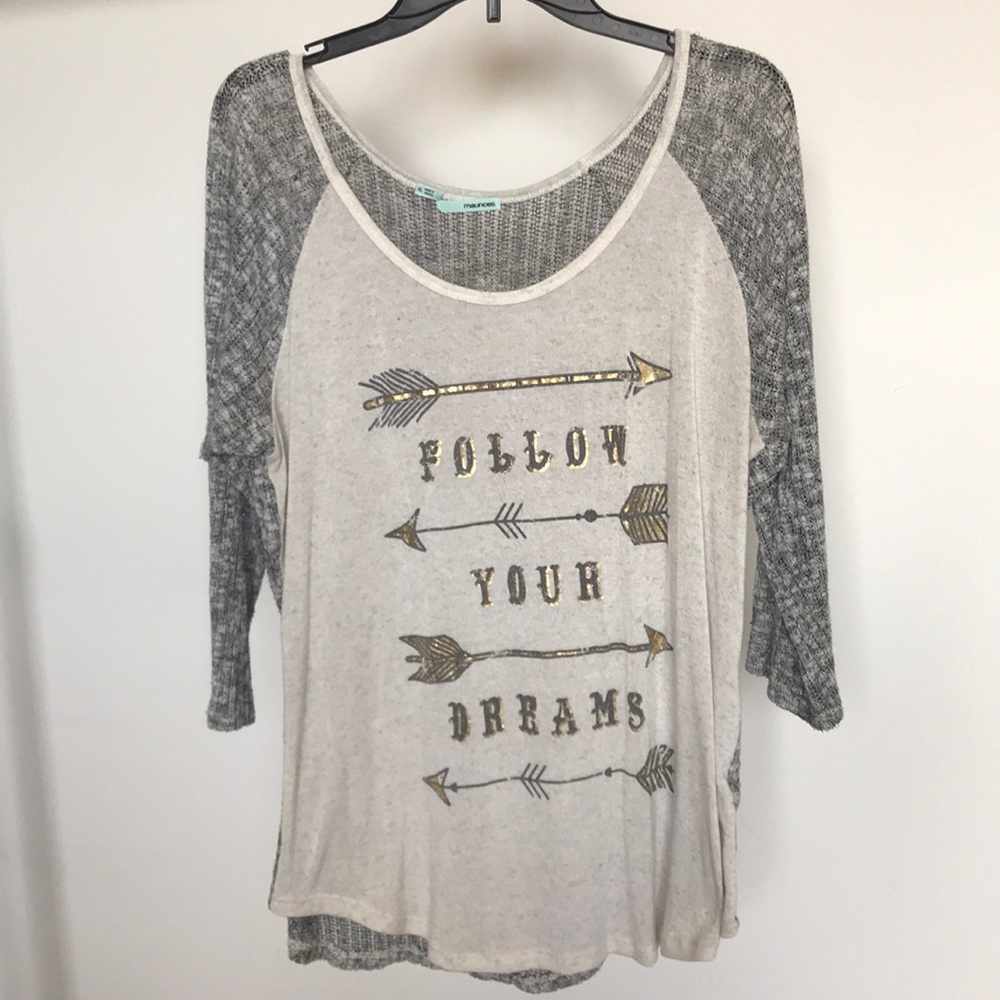 3/4 sleeve top